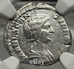 MANLIA SCANTILLA wife of Didius Julianus 193AD Silver Roman Coin NGC VF i59096