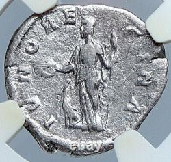 MANLIA SCANTILLA wife of Didius Julianus 193AD Silver Roman Coin NGC VF i59096