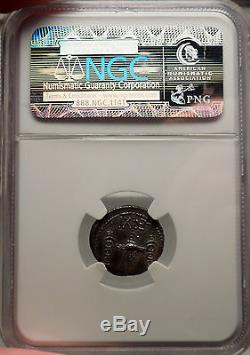 MARC ANTONY 32-31BC Silver Denarius Roman Coin Galley LEG XI NGC AU SUPERB