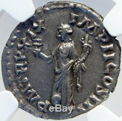 MARCUS AURELIUS Authentic Ancient 165AD Silver Roman Coin FELICITAS NGC i82621