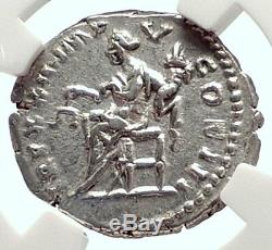MARCUS AURELIUS Authentic Ancient 168AD Silver Roman Coin AEQUITAS NGC i71706
