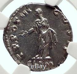 MARCUS AURELIUS as Caesar Rome Ancient Silver Roman Denarius Coin NGC i71725