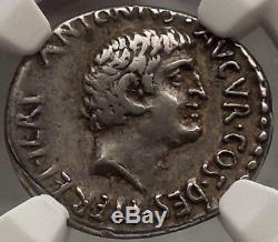 MARK ANTONY 36 BC. Armenian CONQUEST Tiara NGC Certified Ch VF Silver Roman Coin