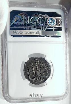 MARK ANTONY& OCTAVIA Sister of Augustus Silver Roman Tetradrachm Coin NGC i81779