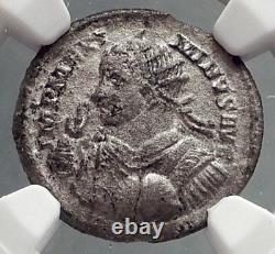 MAXIMINUS II Daia 310AD Silver Argenteus Ancient Roman Coin SOL Rare NGC i64196