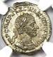 Macrinus Ar Denarius Silver Roman Ancient Coin 217-218 Ad Ngc Ms (unc)