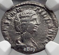 Manlia Scantilla wife Didius Julianus 193AD Authentic Silver Roman Coin NGC ChVF