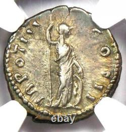 Marcus Aurelius AR Denarius Silver Roman Coin 161-80 AD. Certified NGC Choice VF