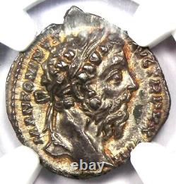 Marcus Aurelius AR Denarius Silver Roman Coin 161 AD Certified NGC AU