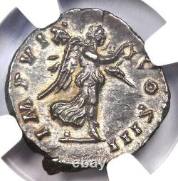 Marcus Aurelius AR Denarius Silver Roman Coin 161 AD Certified NGC AU