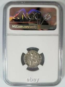Marcus Aurelius Roman Empire NGC XF AD 161-180 AR Denarius Silver Ancient Coin