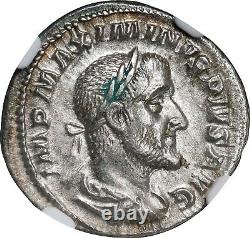 Maximinus, Roman Empire AR Denarius, (235-238 AD) NGC AU