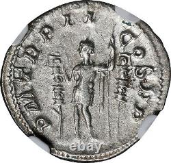 Maximinus, Roman Empire AR Denarius, (235-238 AD) NGC AU