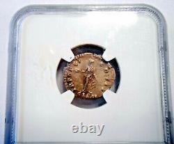 N. G. C. Graded XF Roman Empire Marcus Aurelius AR Denarius AD 161-180 Silver Coin