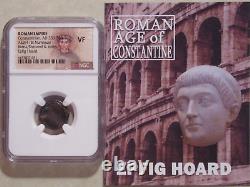 NCC graded VF Roman She-Wolf coin bi nummus of the constantine dyn c AD 330-340