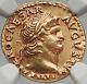 Nero 67ad Rome 1910 Pedigree Authentic Ancient Roman Gold Aureus Coin Ngc Au