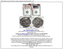 NERO Authentic Ancient 64AD Rome Genuine Original Silver Roman Coin NGC i72340
