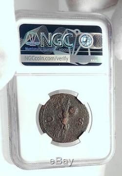NERO Authentic Ancient 66AD Rome Genuine Original Roman Coin VICTORY NGC i80124