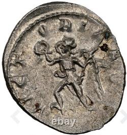 NGC AU 249-251 Roman Empire Trajan Decius Caesar Denarius Silver Coin, SHARP