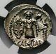 Ngc Au 4/5-2/5 Julius Caesar 48-47 Bc Exquisite Rare Denarius. Roman Silver Coin