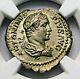 Ngc Au. Caracalla. Stunning Denarius. Brother Of Geta. Ancient Roman Silver Coin