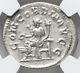 Ngc Au Otacilia Severa 244-249, Wife Of Philip I Arab Roman Empire Denarius Coin