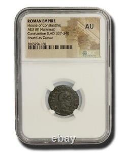 NGC (AU) Roman AE of Constantine II (AD 316-340) NGC Almost Uncirculated Coin