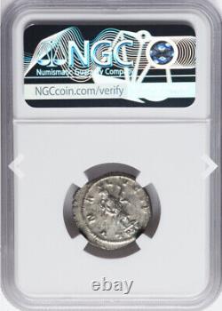 NGC AU Roman Empire Caesar Gallienus 253-268 AD, Rome Double Denarius Coin