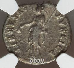NGC CH F NERVA 96-98 AD Roman Empire Caesar AR Denarius Silver Coin, Rare Toned