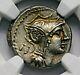 Ngc Ch Au 3/5-45 D. Silanus Stunning Denarius. Roman Republic Silver Coin