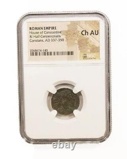 NGC Ch AU Roman AE of Constans I (AD 337-350) Ancient Coin NGC Ancients Ch AU