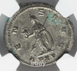 NGC Ch AU Salonina, Wife of Gallienus 254-268 Roman Empire Double Denarius Coin