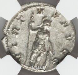 NGC Ch AU Volusian 251-253 AD Roman Empire Caesar AR Double Denarius Silver Coin