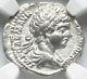 Ngc Ch Vf Caracalla 198-217 Ad Roman Empire Caesar Rome Denarius Coin, Youthful