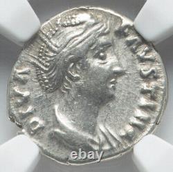 NGC Ch VF Faustina I Sr the Elder 138-140/1, Wife Of A Pius, Roman Empire Coin
