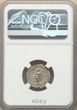 NGC Ch VF Roman Empire Caracalla 198-217 AD Rome Denarius Silver Coin, Rare