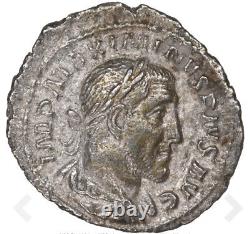 NGC Ch VF Roman Empire Maximinus I 235-238 AD AR Denarius Silver Coin, SHARP