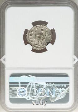 NGC Ch VF Roman Empire Maximinus I 235-238 AD AR Denarius Silver Coin, SHARP