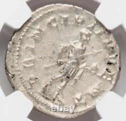 NGC Ch VF Roman Empire Philip II 247-249 AD AR Double Denarius Silver Coin Rare