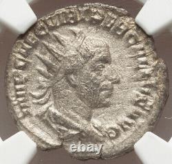 NGC Ch VF Roman Empire Treb Gallus 251-153 AD AR Double-Denarius Silver Coin