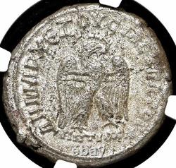 NGC Ch VF Tetradrachm Philip I Arab Antioch Roman Empire Caesar 244-249 AD Coin