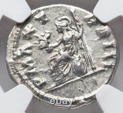 NGC Ch XF Caracalla 198-217 AD Roman Empire Rome Caesar AR Denarius Silver Coin
