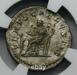 NGC Ch XF Julia Soaemias Superb Denarius Mother of Elagabalus Roman Silver Coin