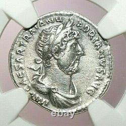 NGC Ch XF ROMAN COINS Hadrian, AD 117-138. AR Denarius. MAX/023