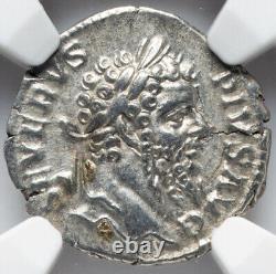 NGC Ch XF Sept Severus 193-211 AD, Roman Empire AR Denarius Silver Rome Coin