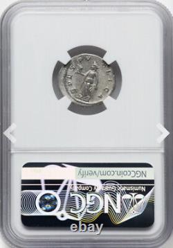 NGC Ch XF Severus Alexander 222-235 AD, Roman Empire Caesar Denarius Coin SHARP