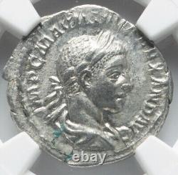 NGC Ch XF Severus Sev Alexander 222-235 AD Roman Empire Denarius Coin HIGH GRADE