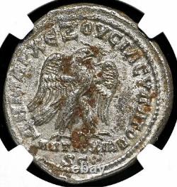 NGC Ch XF Tetradrachm Philip II 247-249 AD Arab Antioch Roman Empire Caesar Coin