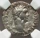 Ngc F Domitian 81-96 Ad Roman Empire Caesar Ar Denarius Silver Coin, Rare