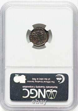 NGC MS Constantine II Caesar Roman Empire 337-340 AD Bi Nummus Coin, Top Pop